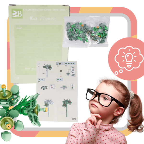 Blomblocksset 94 delar bukett monteringsanvisning