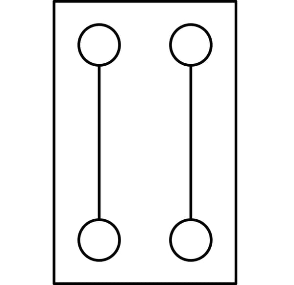 Snabbkoppling 24A 2x 0,2-2,5 mm Transparent