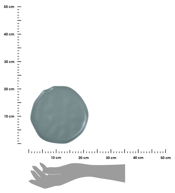 Mare Blågrön tallrik 21 cm