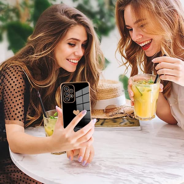 Etui til Samsung Galaxy A33 5G, Electro heart, sort