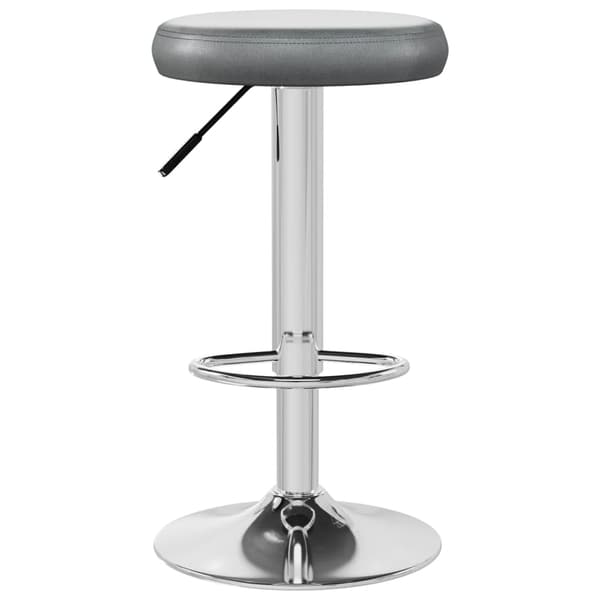 vidaXL Barstolar, set om 2, grå, konstläder