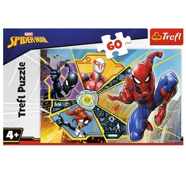 MARVEL SPIDER-MAN 17372 PUSLESPIL MED 60 BRIKKER