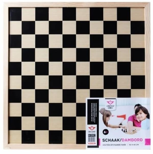 Puinen shakkilauta 40x40cm