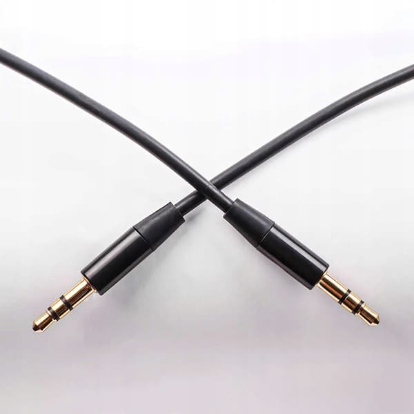 Lydkabel jack 3,5 mm - jack 3,5 mm 1 m sort Maxlife