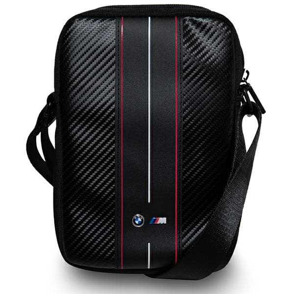 BMW Carbon Red Stripes Tablettaske op til 10", Sort