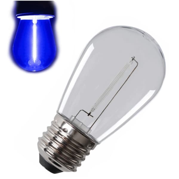 Kanlux LED-glødepære E27 0,9W blå