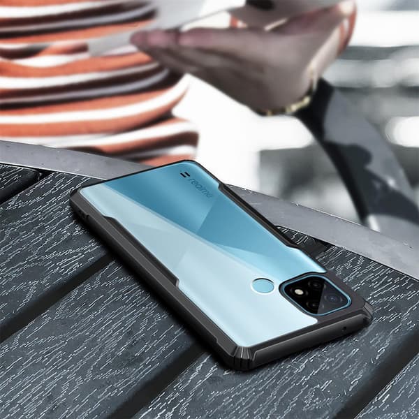 Etui til Realme C21, AntiDrop Hybrid, Sort