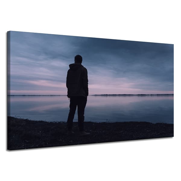 Lærredstryk Landskab Sømand 120x70