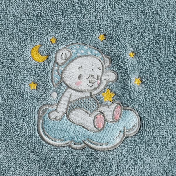 BABY75 handduk 100x100 cm blå