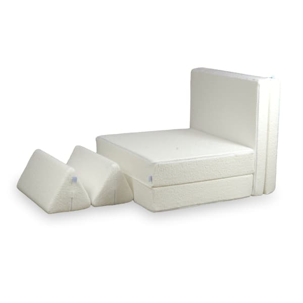 Montessori Standard Bouclé Leksoffa Vit