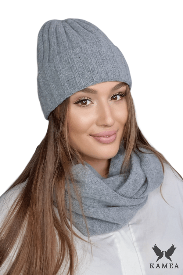 TAHIRA dammössa i ull, silverfärgad