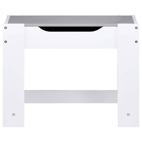 vidaXL Barnbord med 2 stolar, vit, MDF