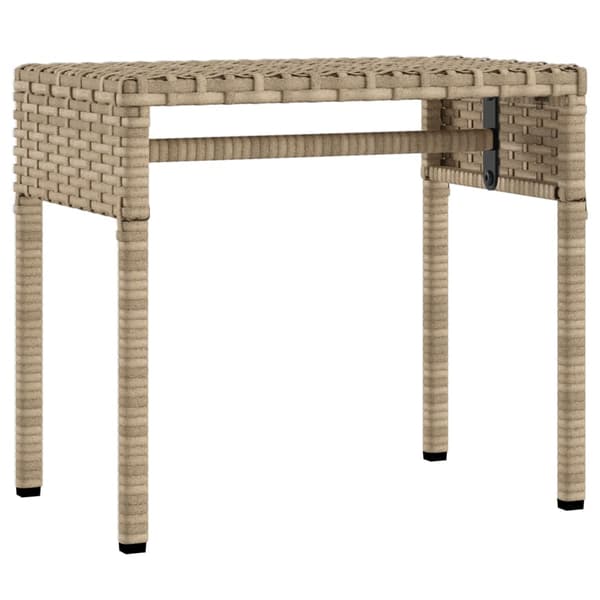 vidaXL Vuodesohva katoksella ja pöydällä, beige, polyrottinki