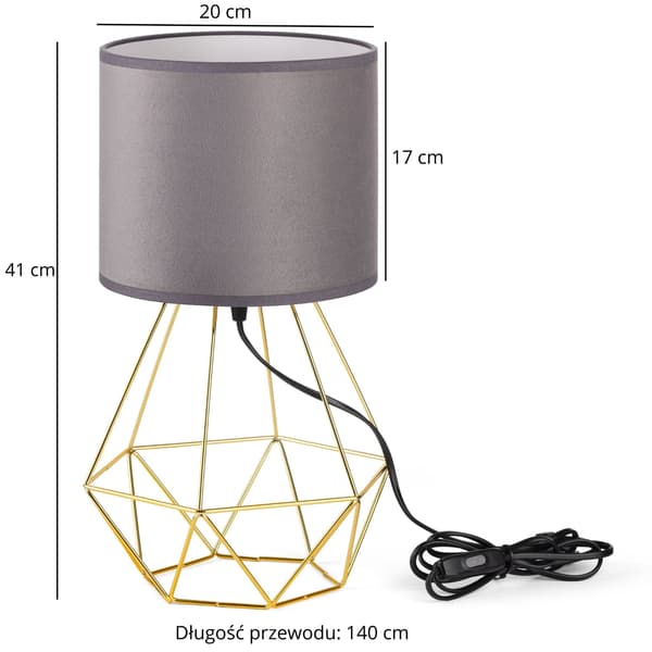 Tornado ASBZ-lampa, grå sammet