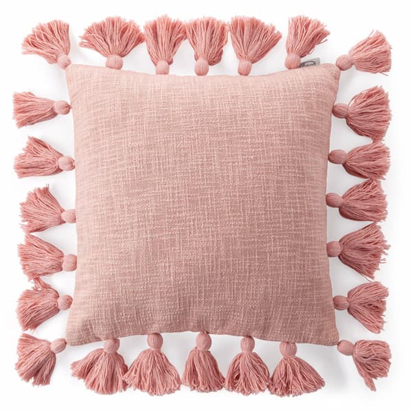 ASTI örngott 45x45 fransar rosa