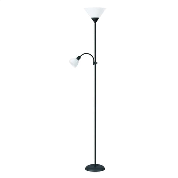 PLATINET GULVLAMPE E27+E14 SORT [45178]