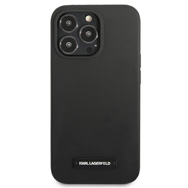 Karl Lagerfeld Silikone Plaque-cover til iPhone 13 Pro / 13, Sort