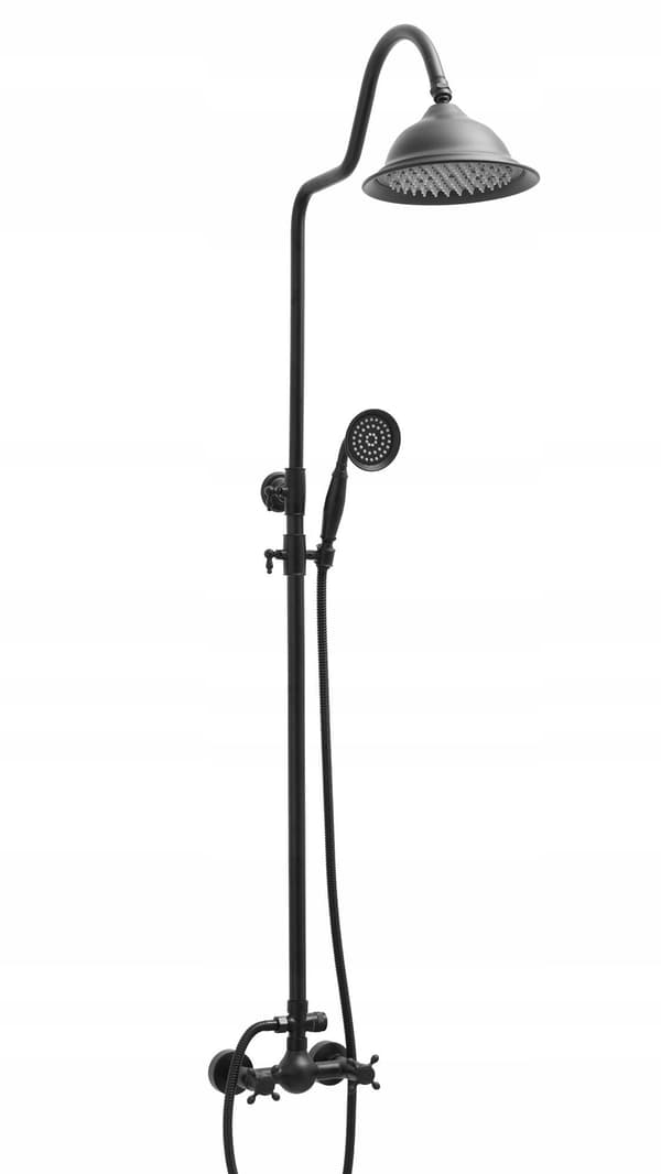 DUSCHSET S-1158B RETRO SVART