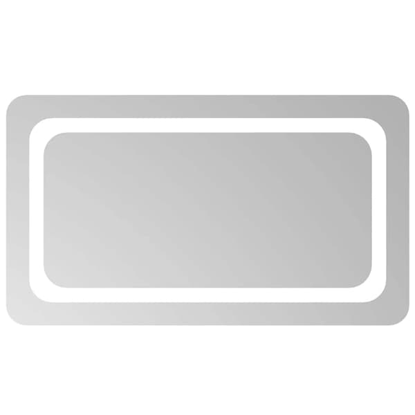 vidaXL Badrumsspegel med LED, 70x40 cm