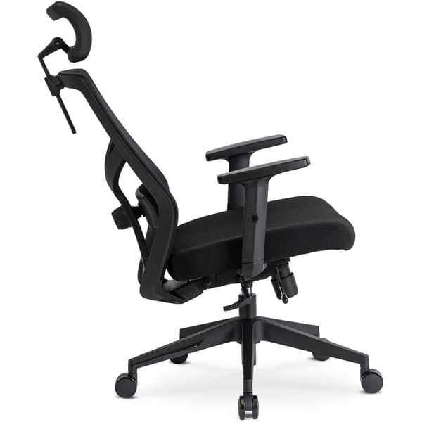 BENTO Sort Moderne Ergonomisk Drejelig Kontorstol