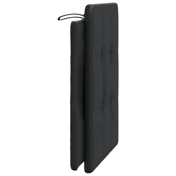 vidaXL hovedgærdehynde, sort, 80 cm, kunstlæder