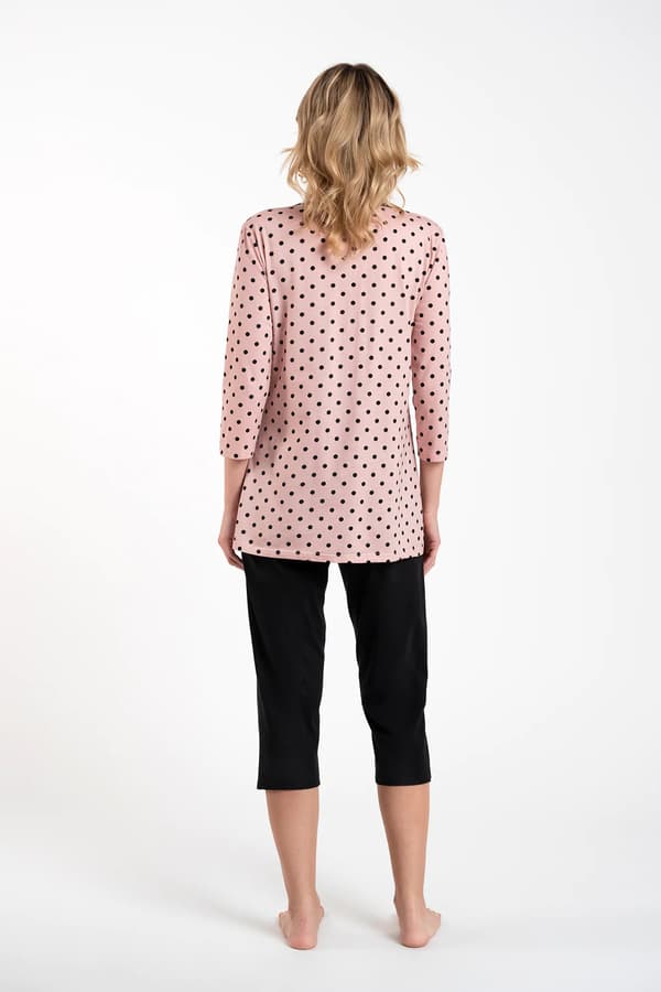 Marit dampyjamas med 3/4-ärmar, 3/4-byxor S
