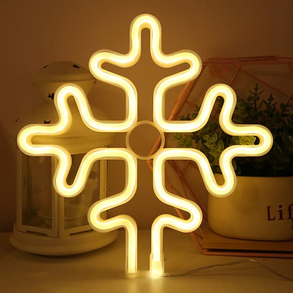 Heckermann LED neonhängande SNÖFLINGA 1