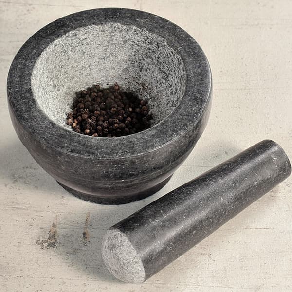 Granitskruvstäd med mortelstöt 16 cm