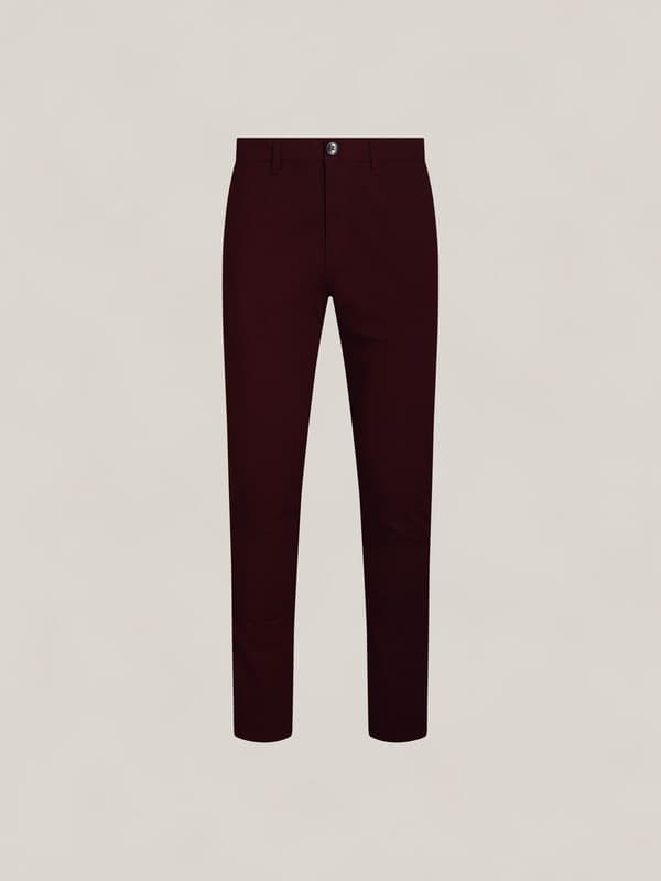 HILLCREST BURGUNDY BUKSER 33/32