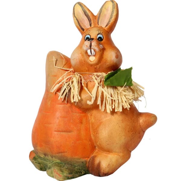 KERAMISK PÅSKEFIGUR AF KANIN 15 CM