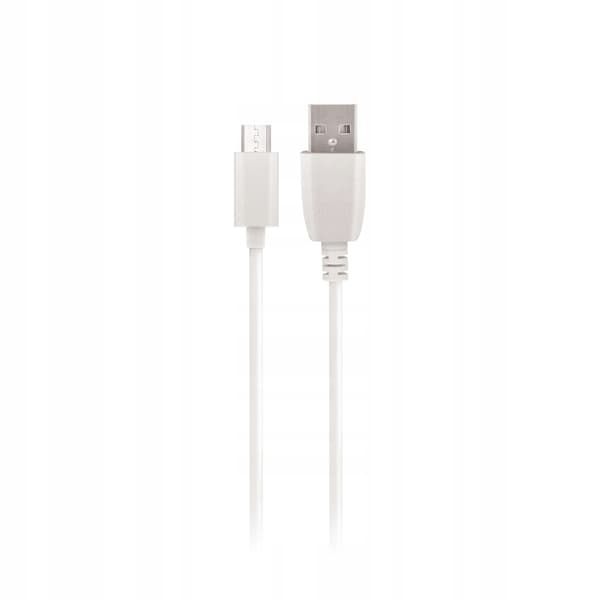 Maxlife USB - microUSB-kabel 1,0 m 3A hvid