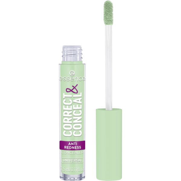 Essence Correct&Conceal Anti-rødme Grøn Korrigerer - 100 Universal 3.5ml