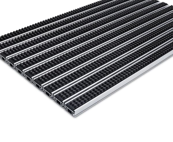 Dørmåtte med aluminiumsbørstesystem CS22 90x60