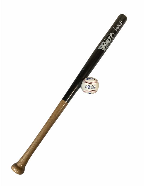 Senior BRETT basebollträ och boll