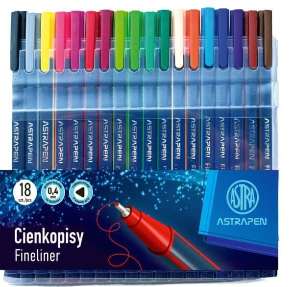 TRIANGULÄRA FINSPINNAR 0,4 MM ASTRAPEN 18 ST 3084