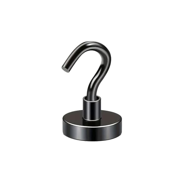 Hunter magnetisk krogholder 16x5mm sort stærk magnet 8 kg bæreevne