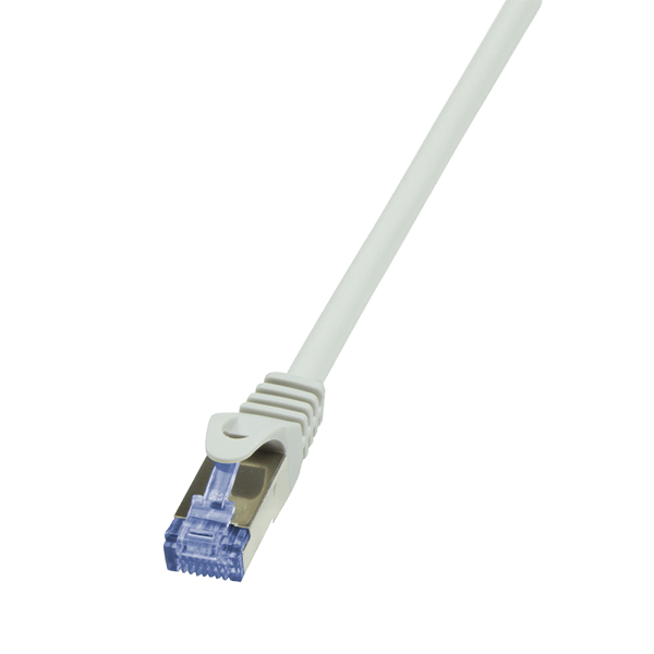 PrimeLine Patchcord, LAN-kabel, Netværkskabel, Patchkabel, Cat.7, S/FTP, Grå, 1,5 m