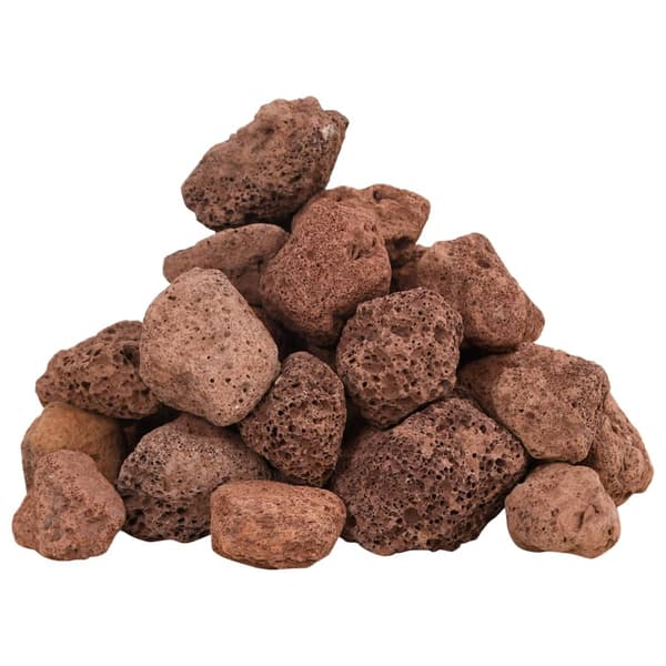 vidaXL Vulkansten, 10 kg, Röd, 3-5 mm