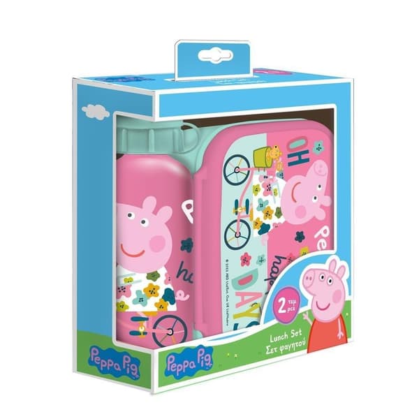 Eväsrasiapullo 500ml + rasia 800ml Peppa