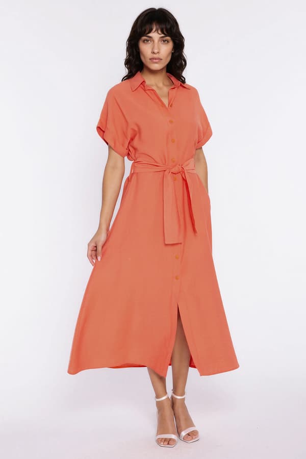 Skjortklänning - orange 36/38