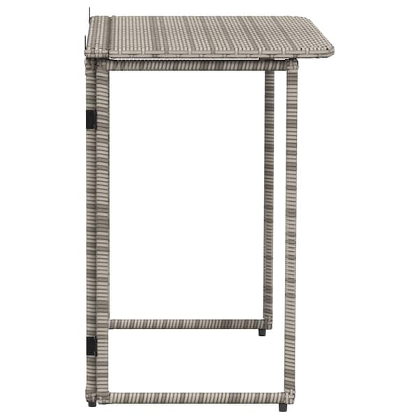 vidaXL foldbart havebord grå 90x51x75 cm polyrattan