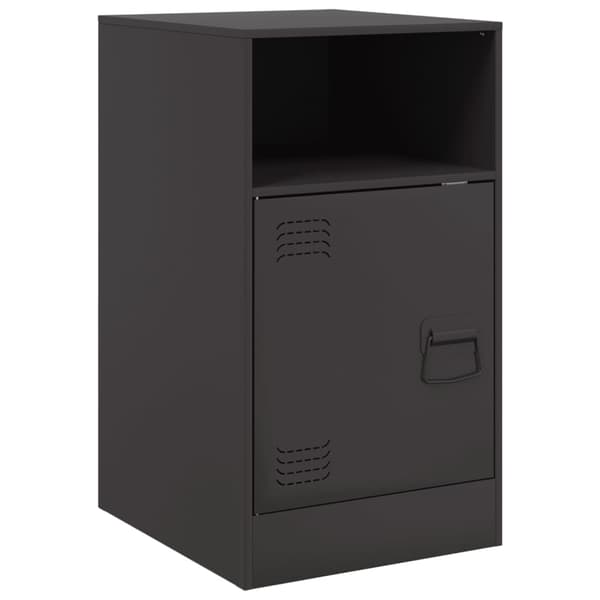 vidaXL sengebord sort 34,5x39x62 cm stål