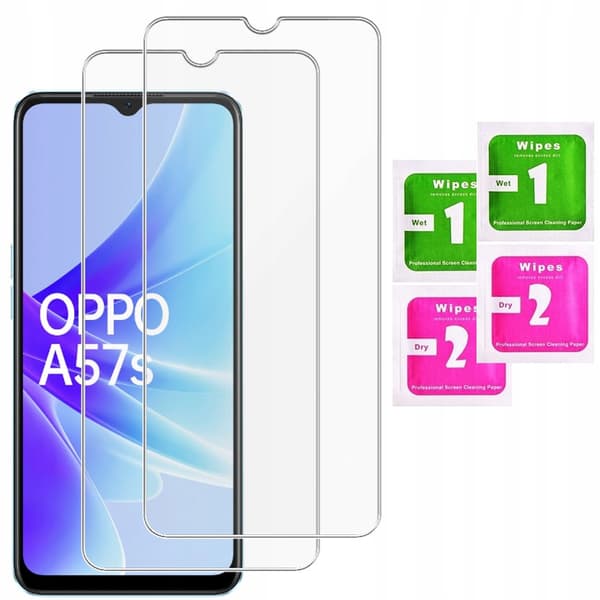 2x Härdat glas för OPPO A57s / A57 glas | 2-pack