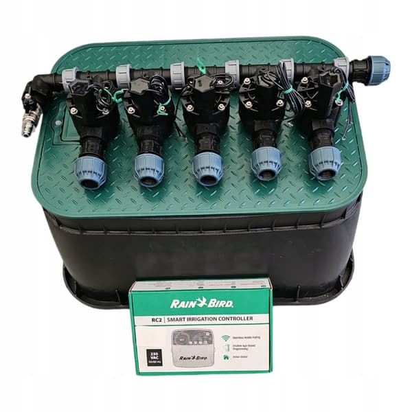 Rain Bird 5-sektionskit: grenrör med kompressor, RC2, sump, PE 20
