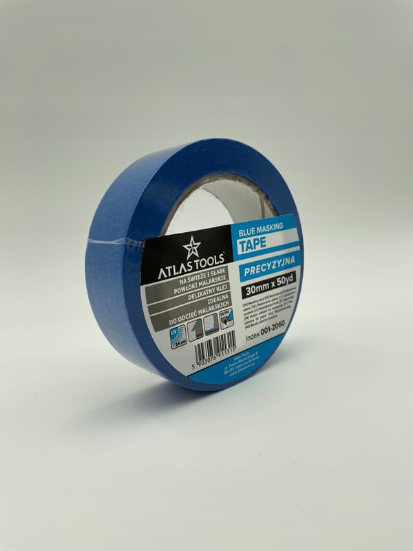 ATLAS TOOLS BLÅ MÅLNINGSTEJP DELICATE PRECISION 30 mm/50 yards