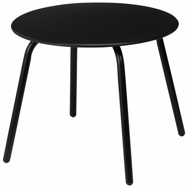 Sort metal sidebord 50xh40 cm