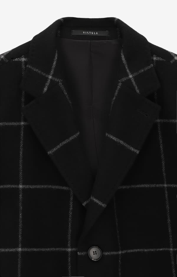 Slimfit uldfrakke 54