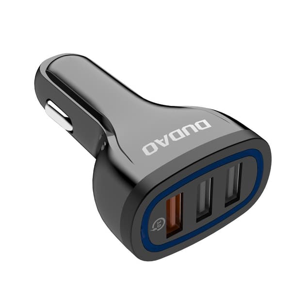 Billaddare 3x USB Quick Charge 3.0 QC3.0 2.4A 18W vit