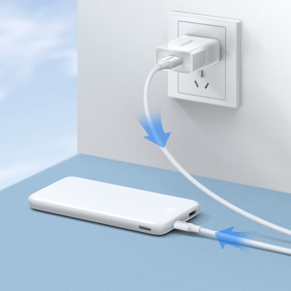 Kabel PVC USB0-A - microUSB 480 Mb/s 2m vit