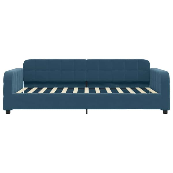 vidaXL Bäddsoffa blå 100x200 cm klädd i sammet